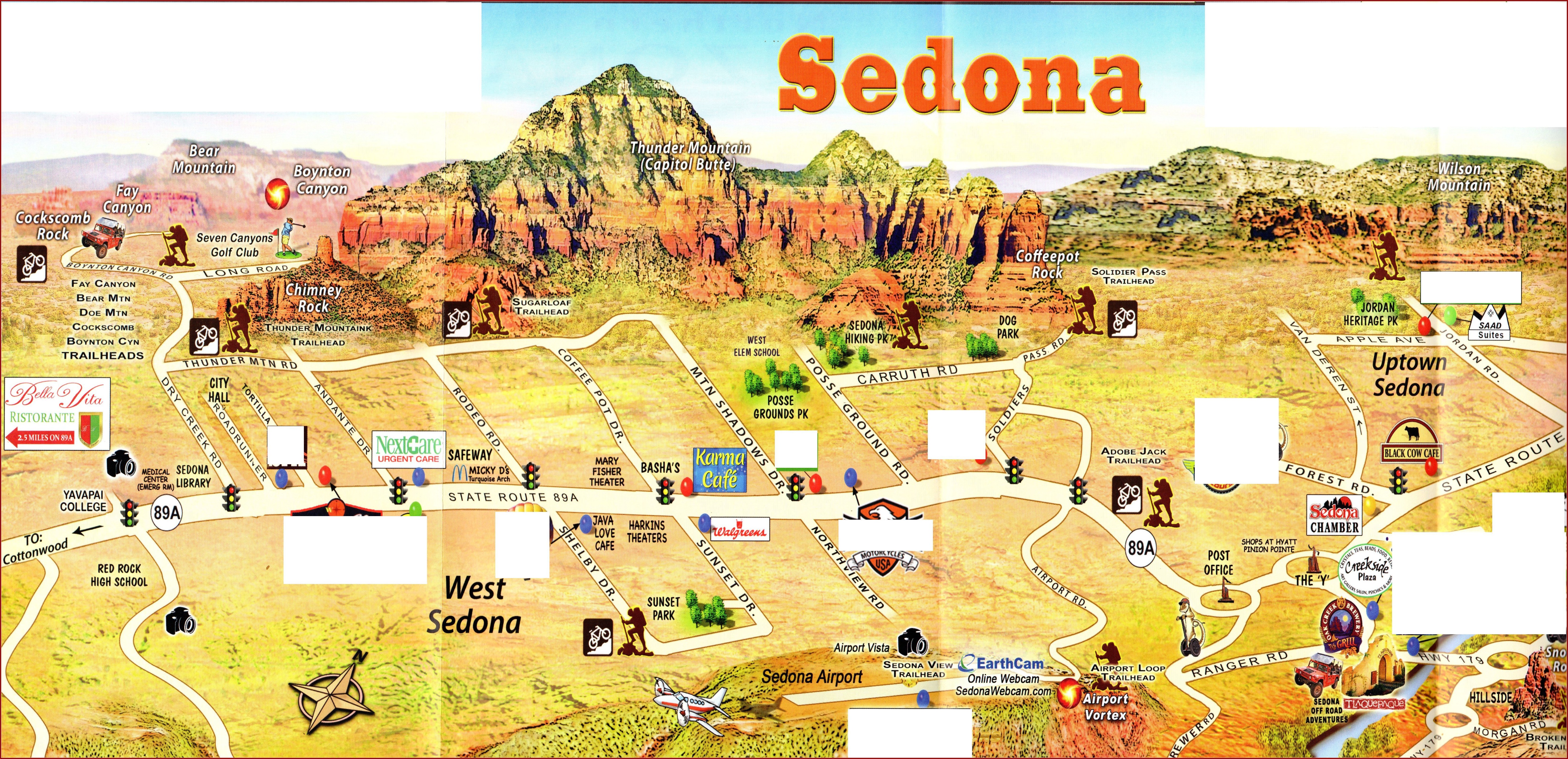 Map Of Sedona Hotels