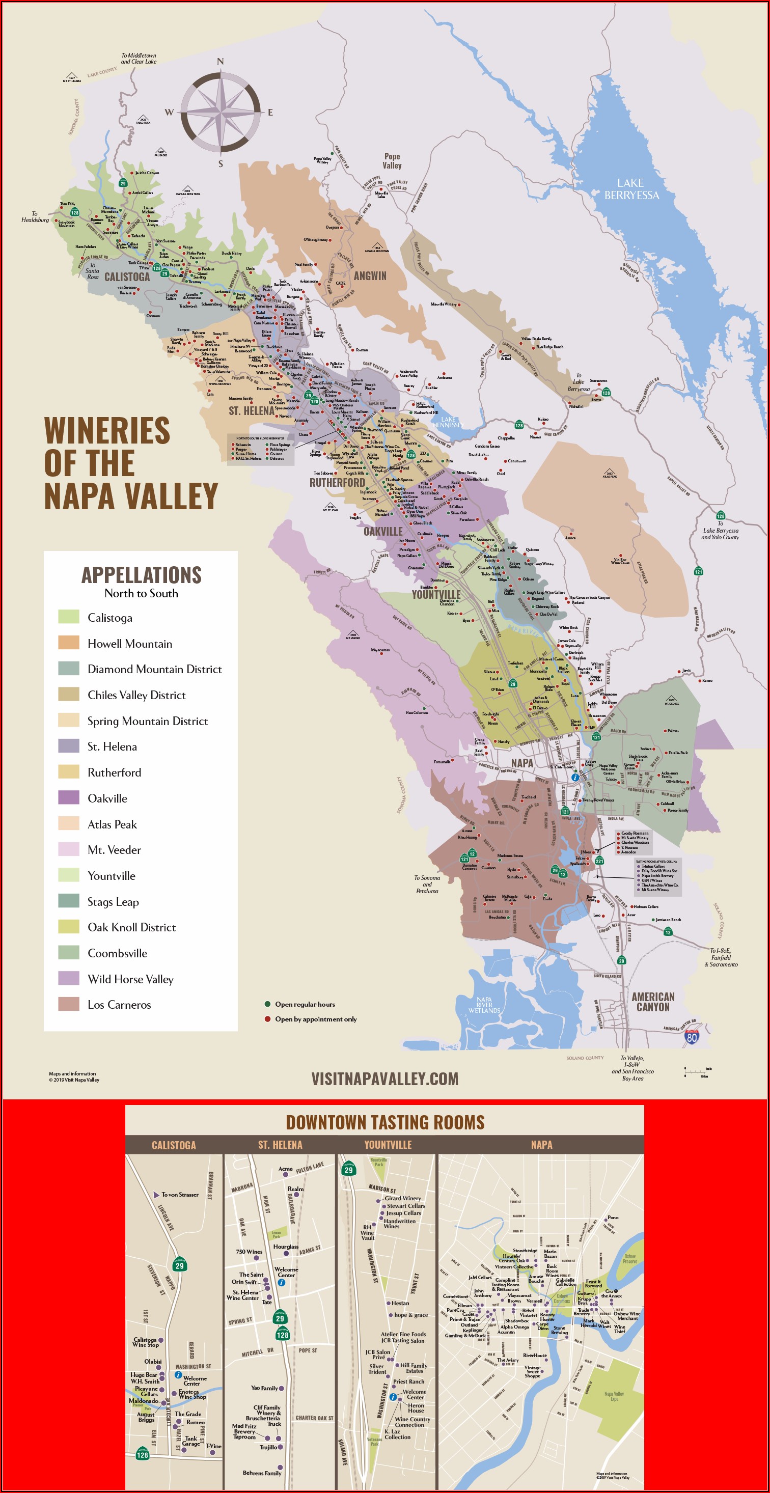 Map Of Sonoma California Wineries