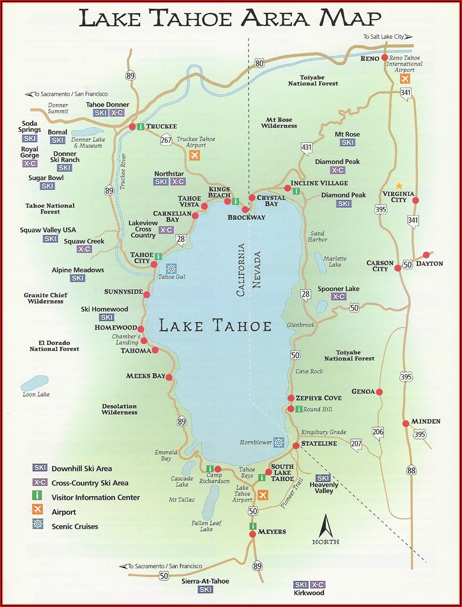 Map Of South Lake Tahoe Hotels