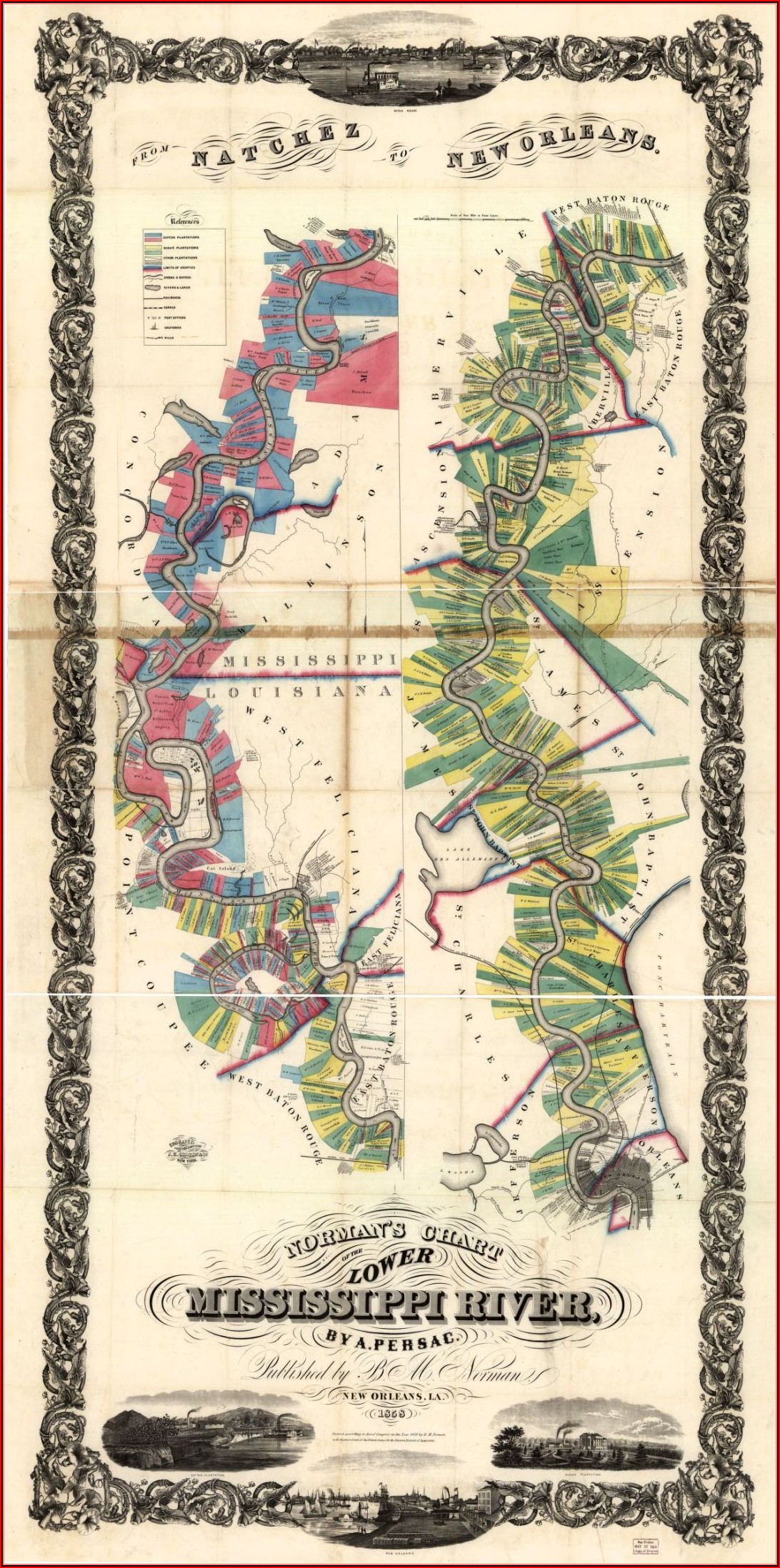 Map Of South Louisiana Plantations