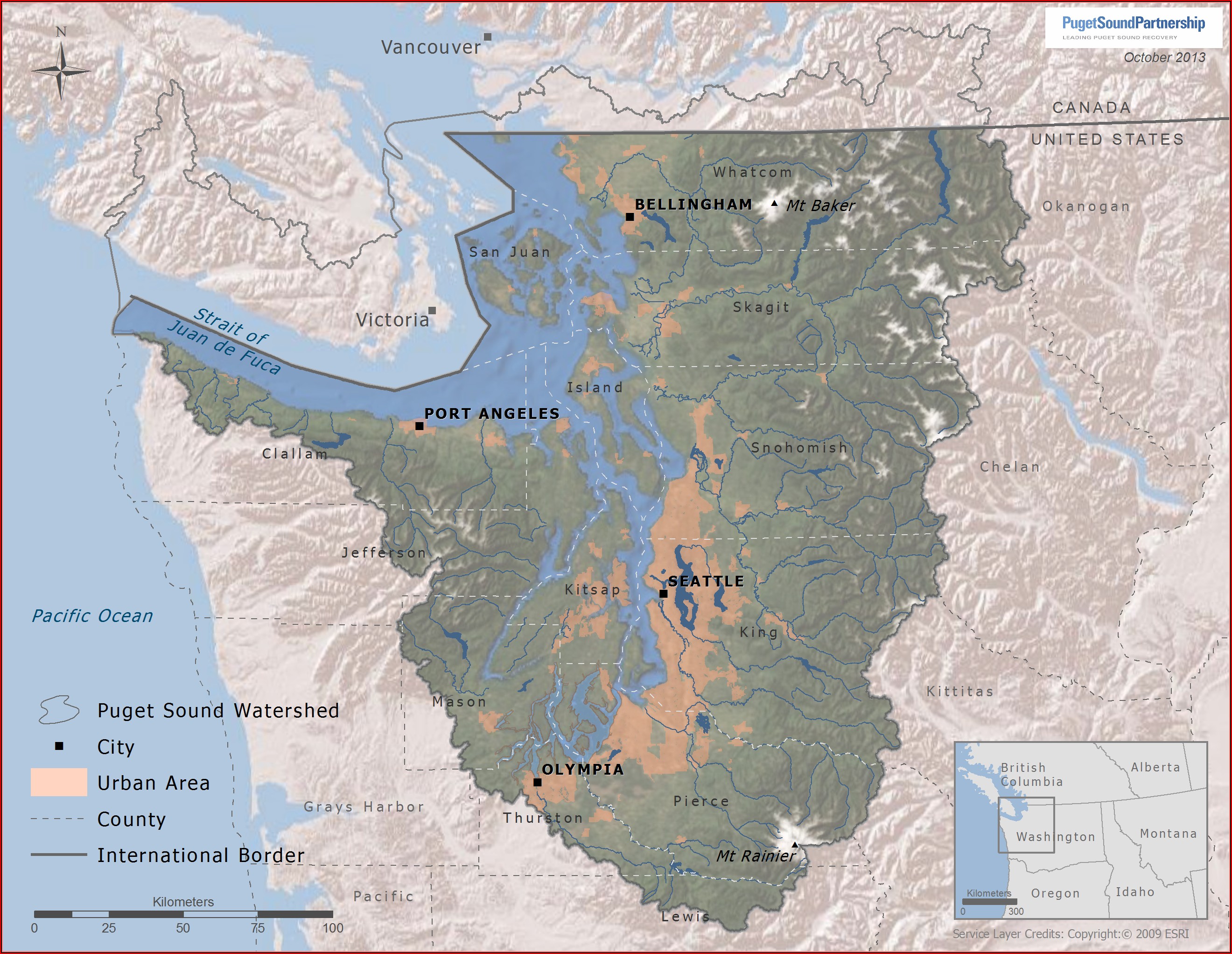 Map Puget Sound Wa