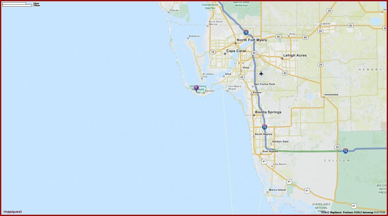 Mapquest Sanibel Island Florida