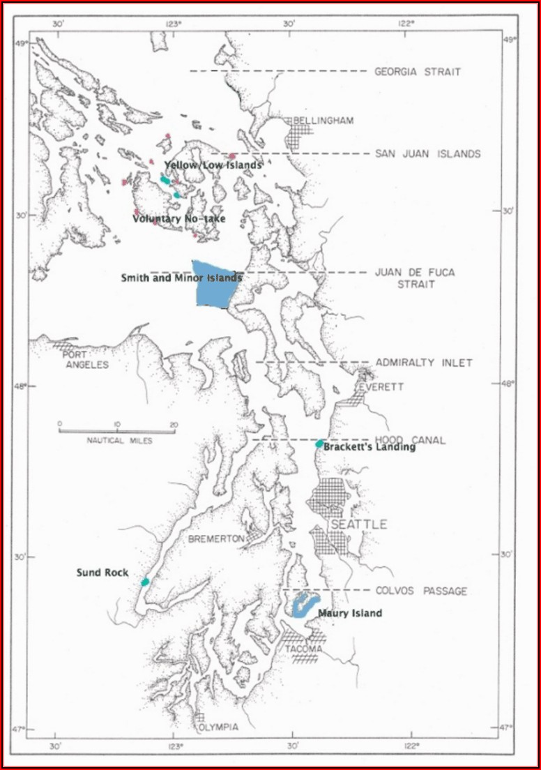 Marine Area Map Puget Sound