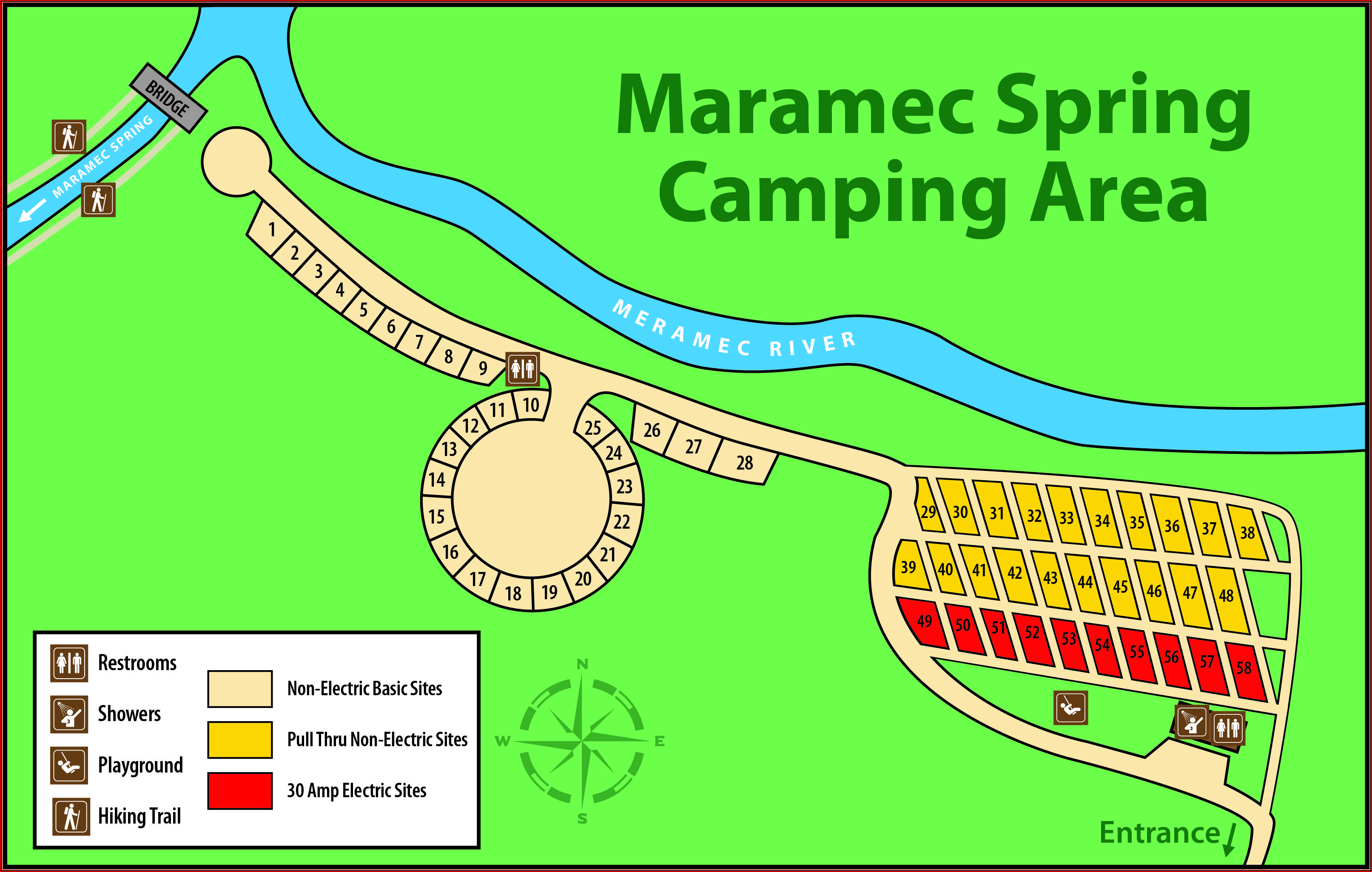 Meramec Springs State Park Map