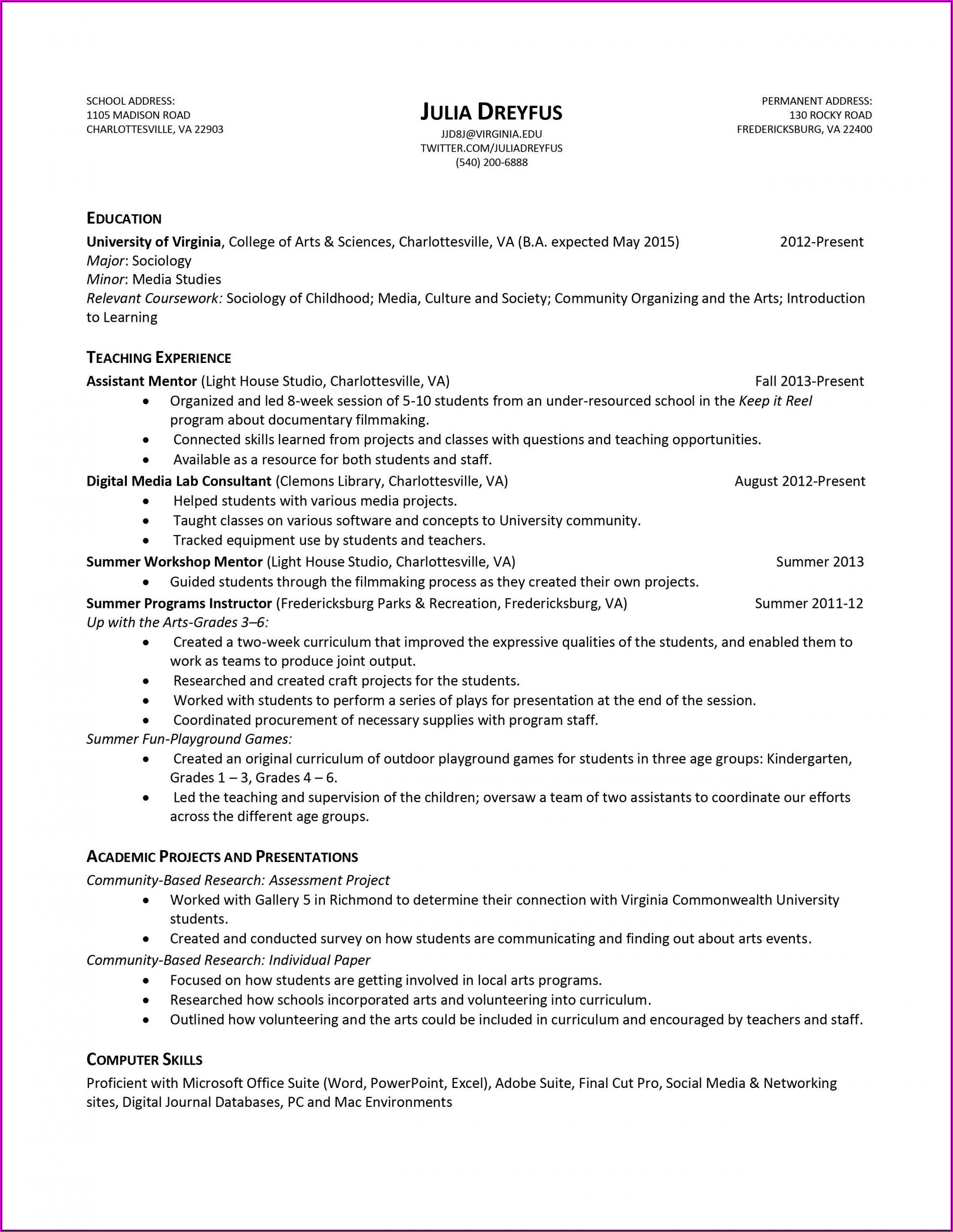 Military Spouse Federal Resume