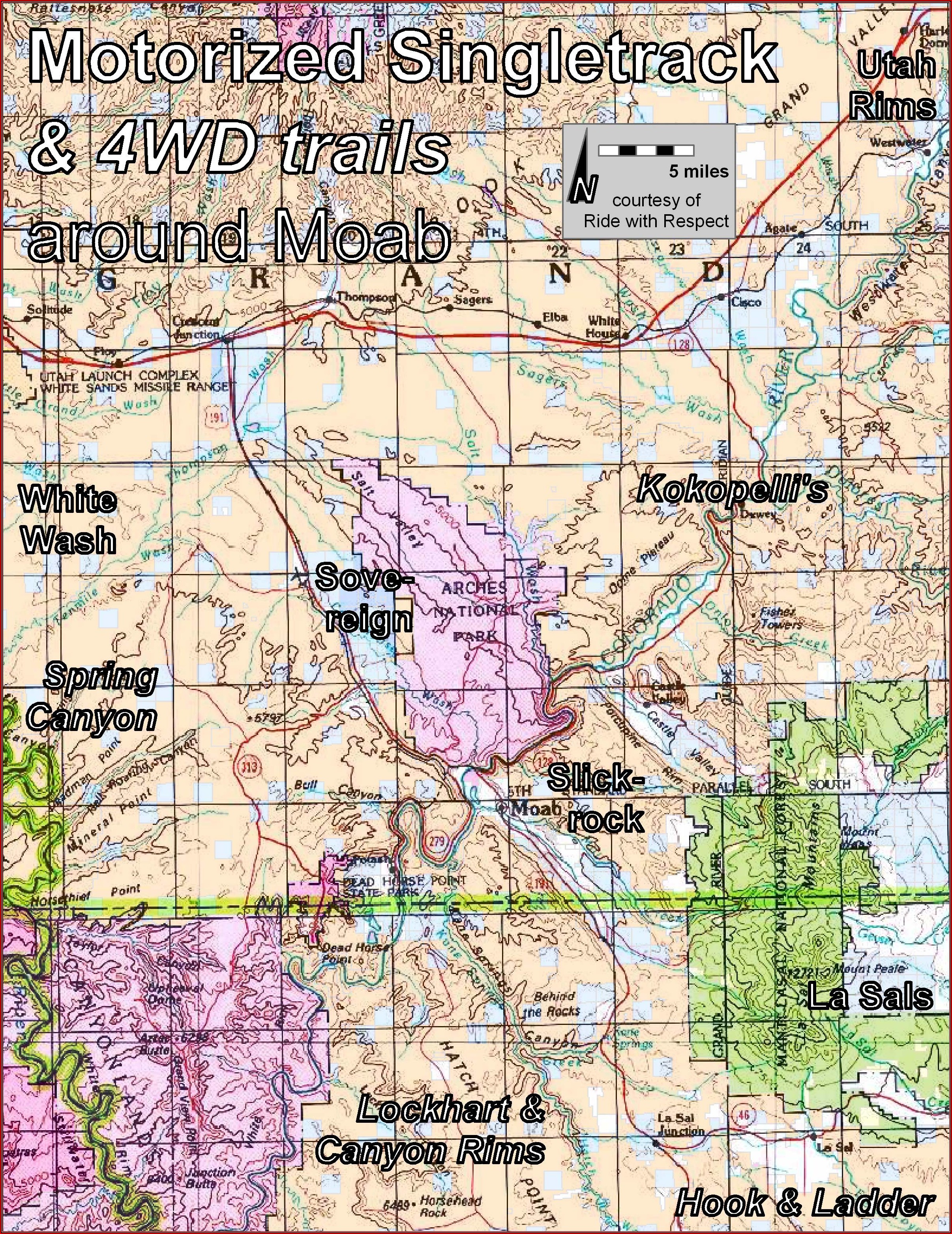 Moab Utah Off Road Maps