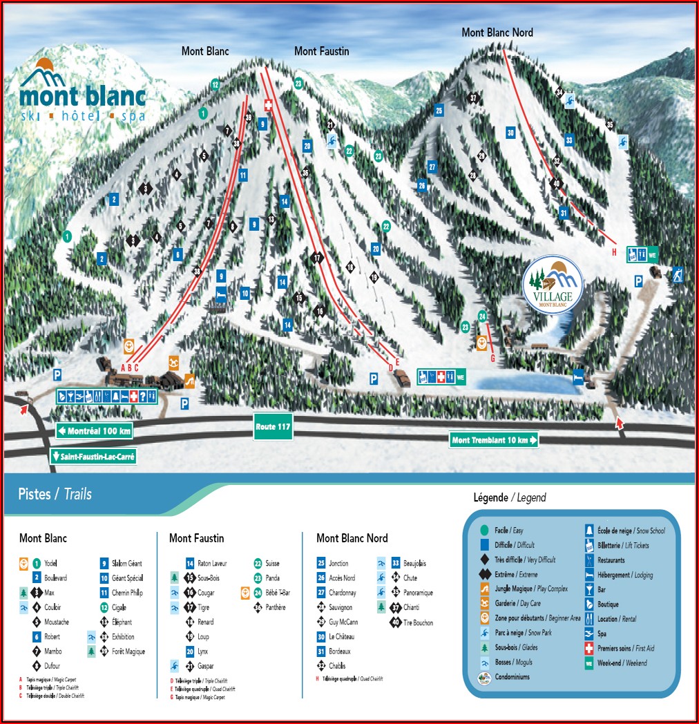 Mont Blanc Trail Map