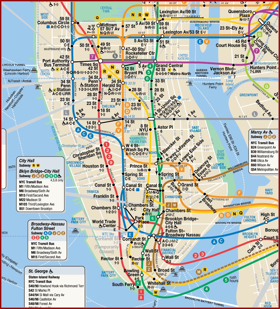 Mta Subway Map New York