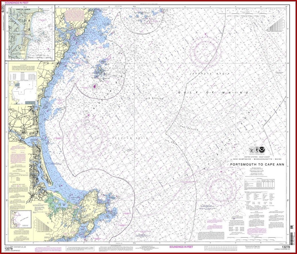 Nautical Map Of Cape Ann