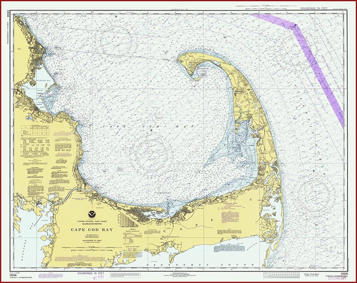 Nautical Map Of Cape Cod And Islands