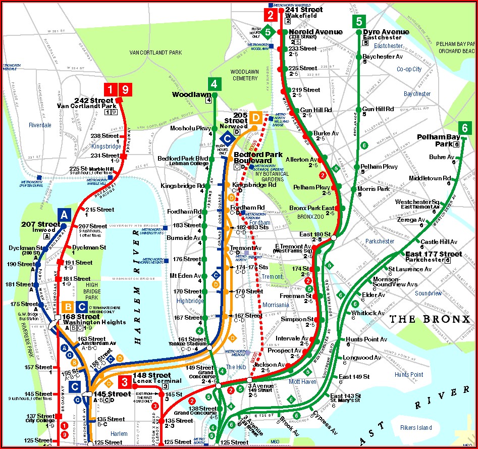 Nyc Transit Bus Map Bronx