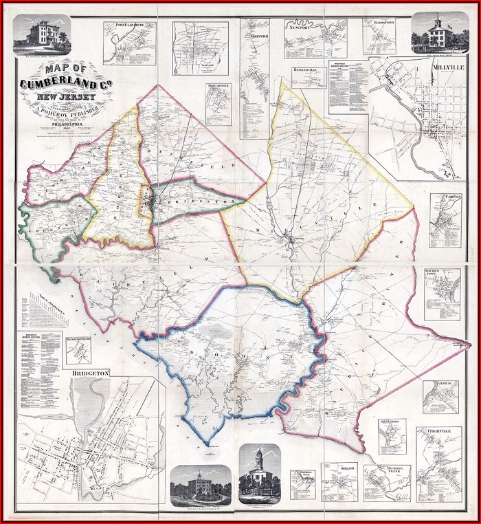 Old Maps Of Cumberland County Nj