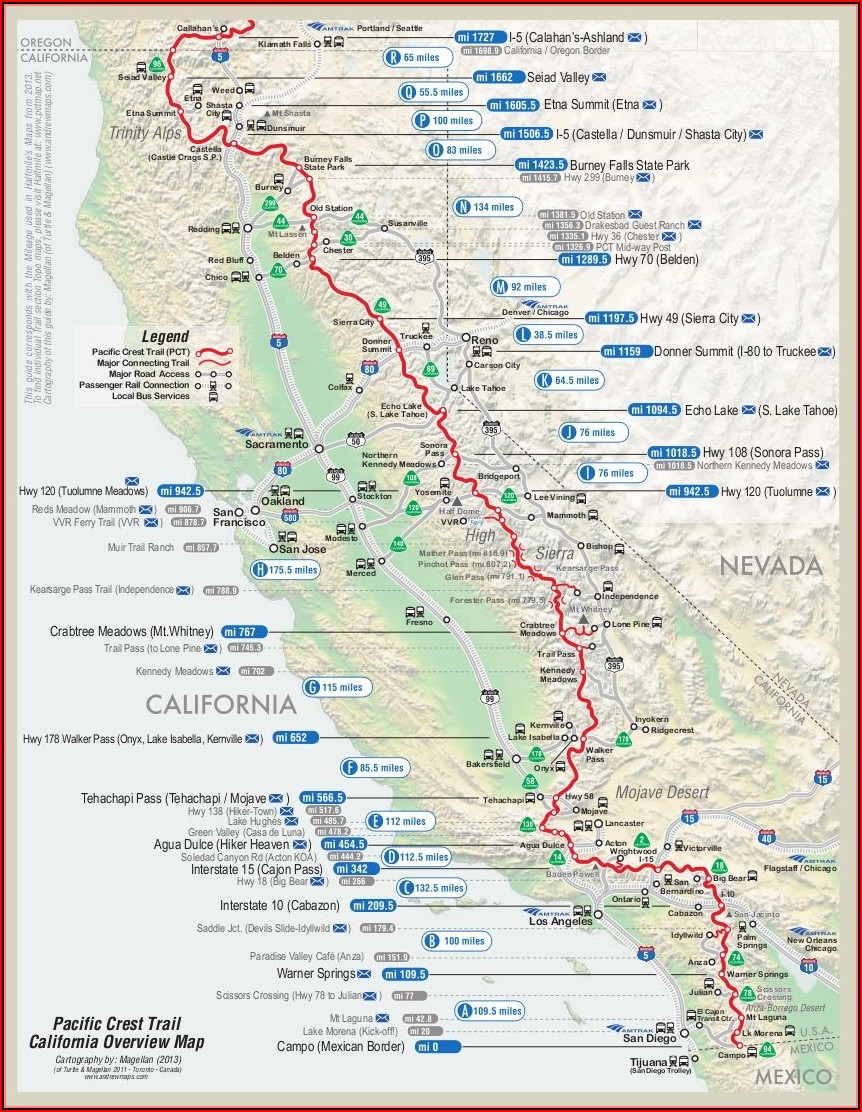 Pacific Crest Trail Maps