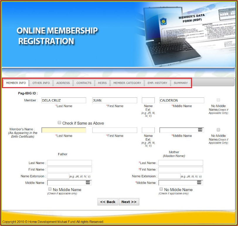 Pag Ibig Mdf Form Online Registration