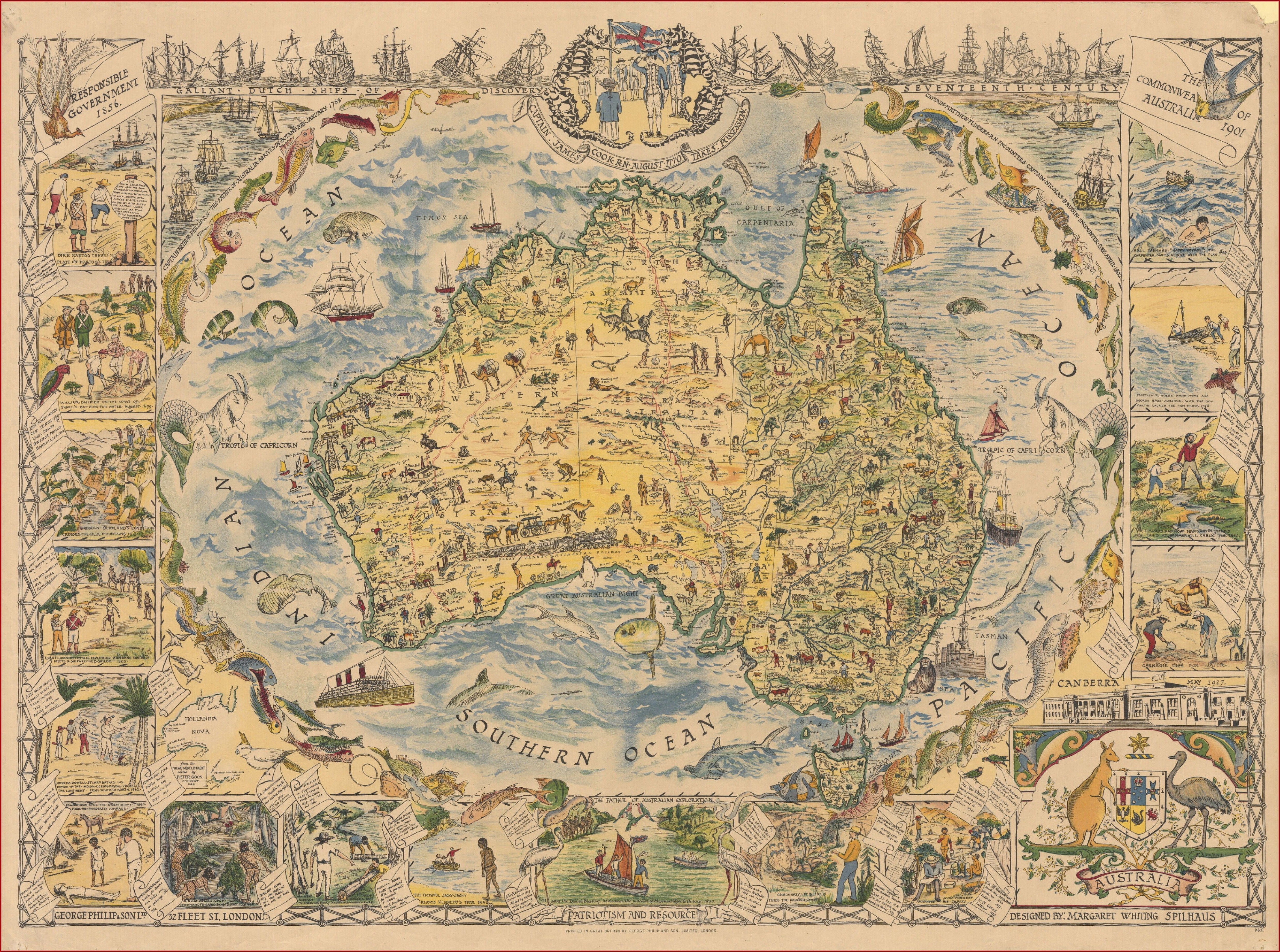 Paper Topo Maps Australia