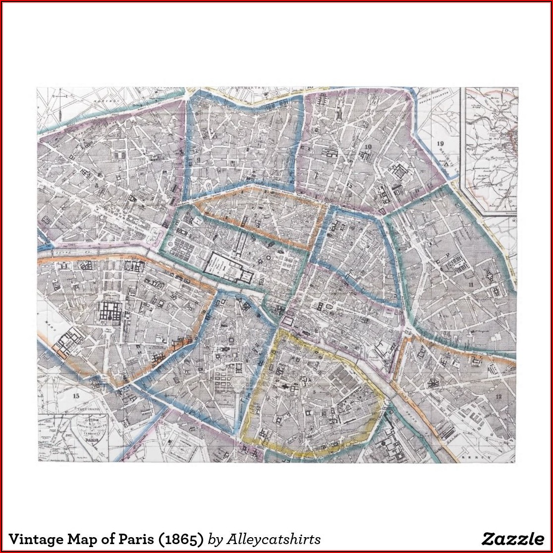Paris Map Jigsaw Puzzle