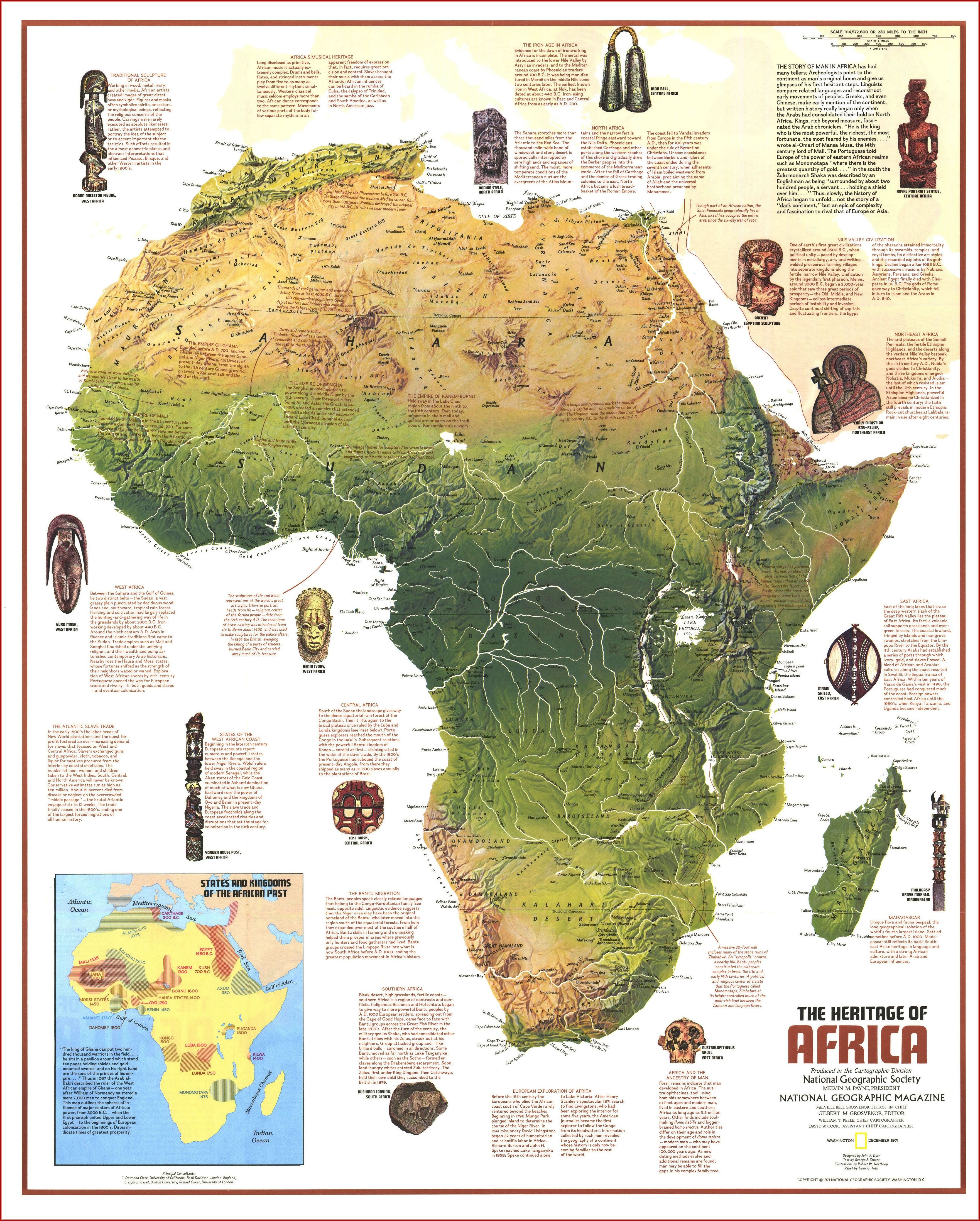 Physical Map Of Africa National Geographic