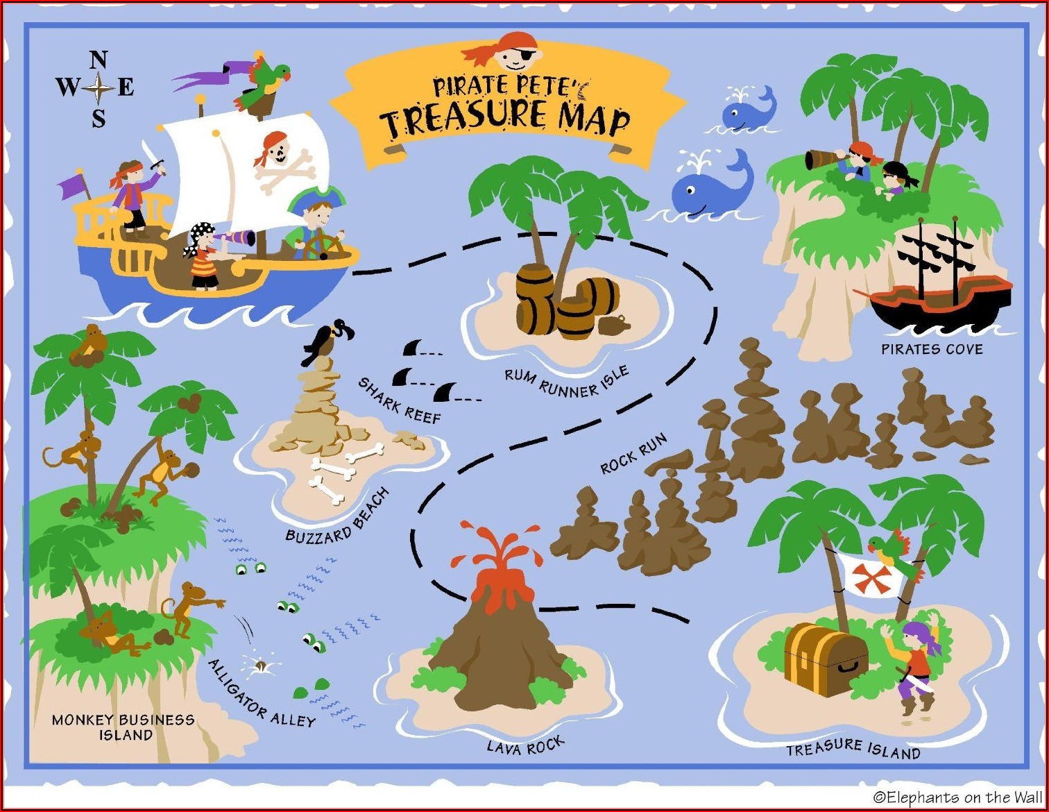 Pirate Treasure Map Printable