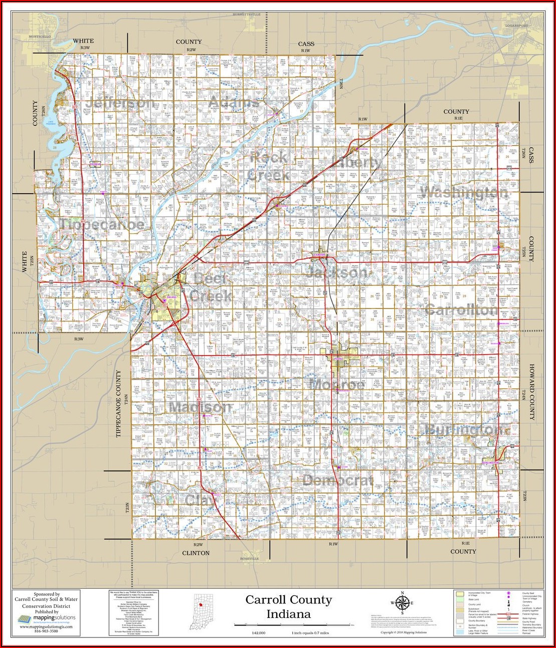 Plat Map Of Carroll County Iowa