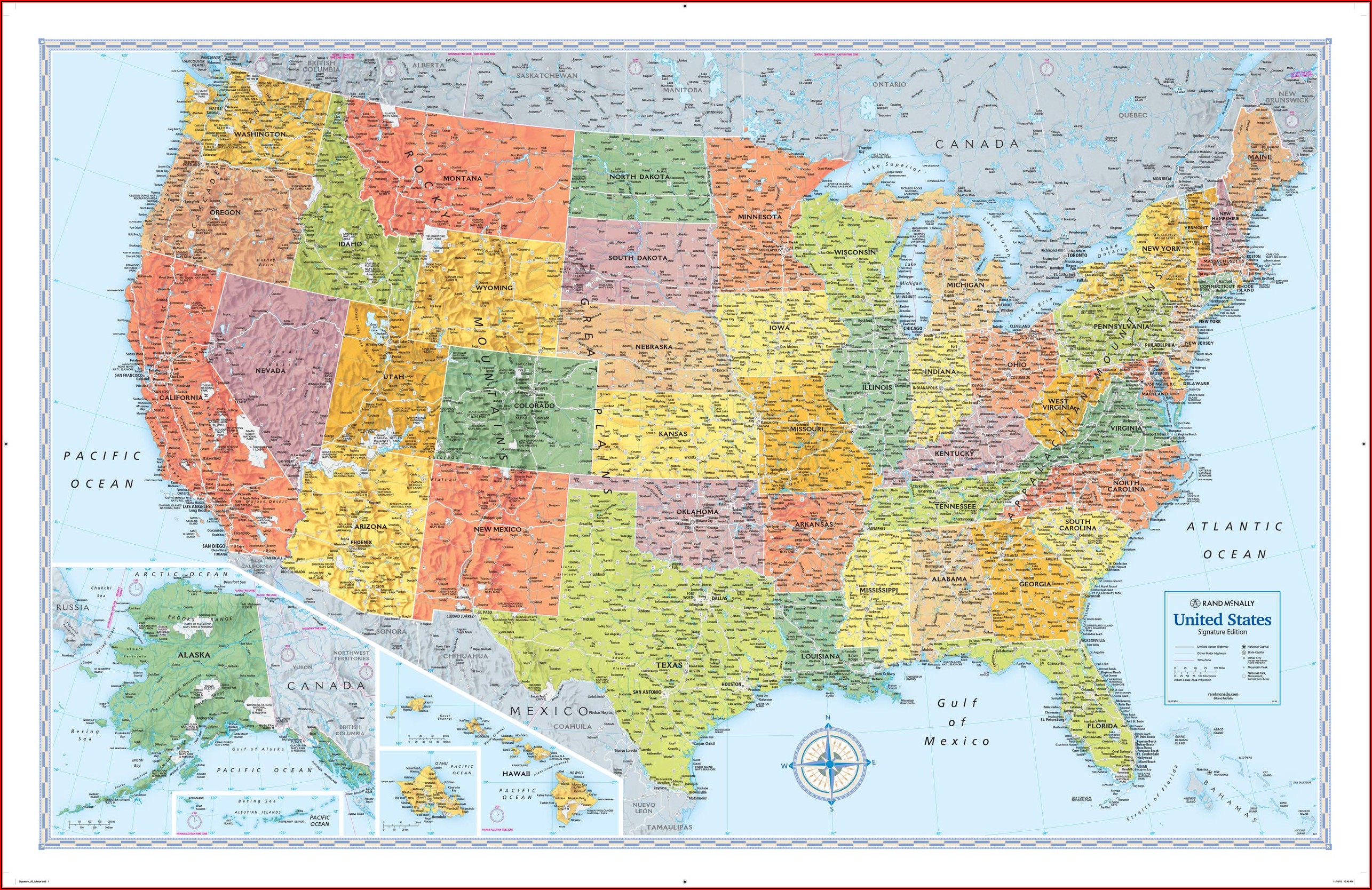 Rand Mcnally Map Of Eastern United States