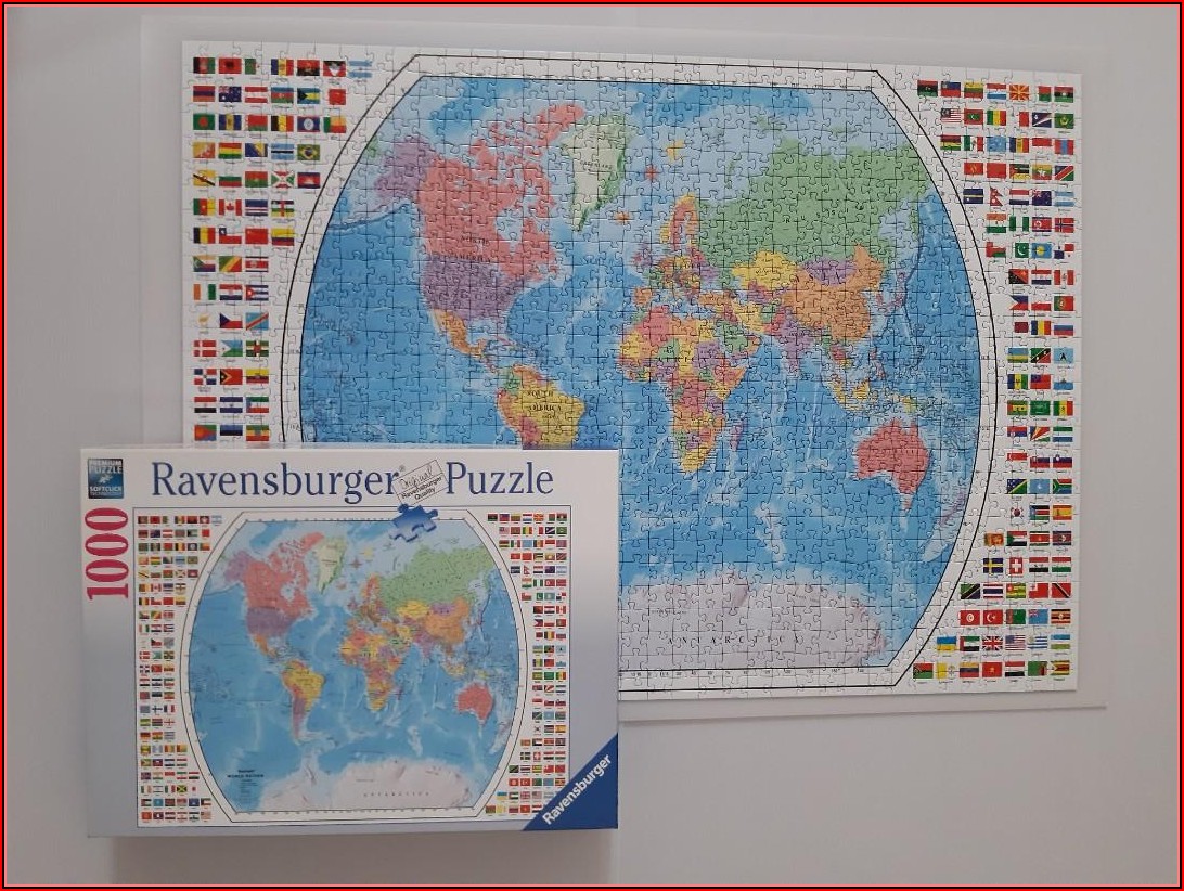 Ravensburger World Map Puzzle 1000