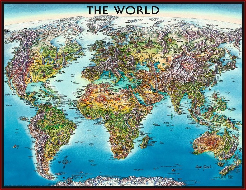 Ravensburger World Map Puzzle 2000pc