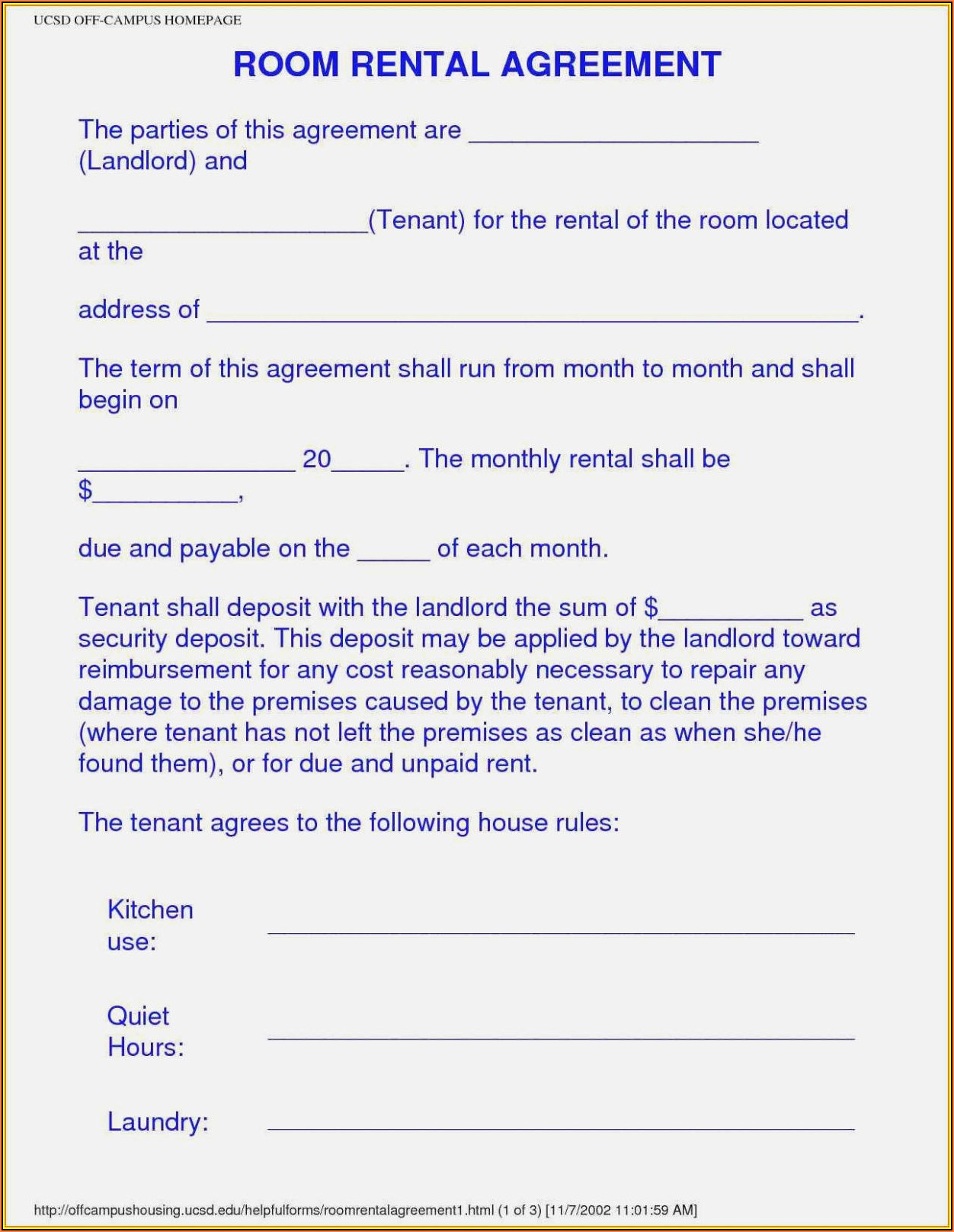 Rental Application Form Word Format