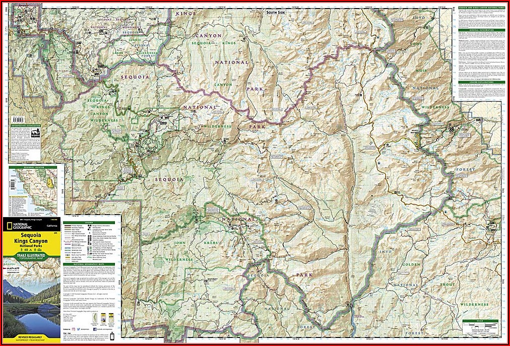 Sequoia National Park Trailhead Map