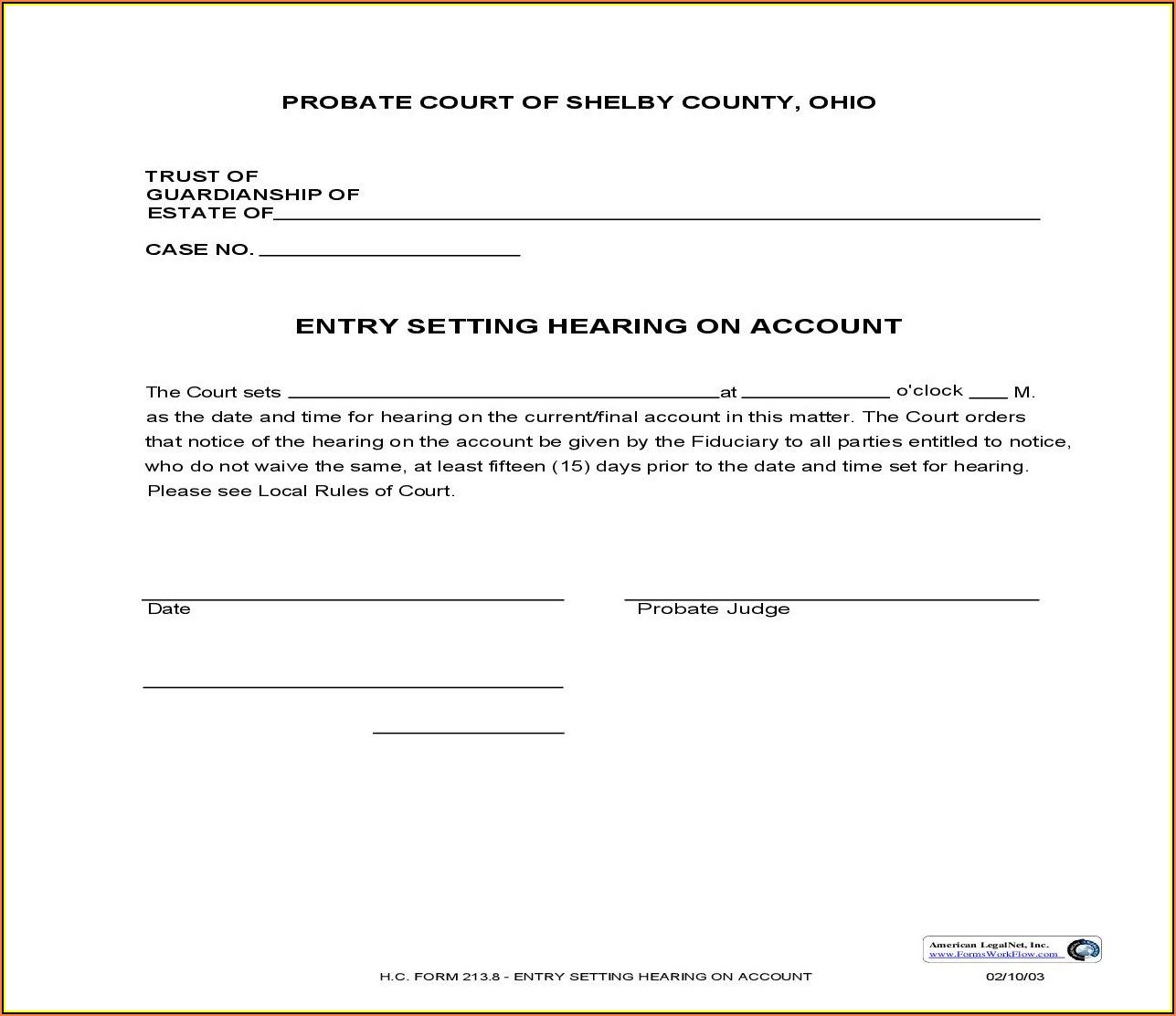 Shelby County Court Forms