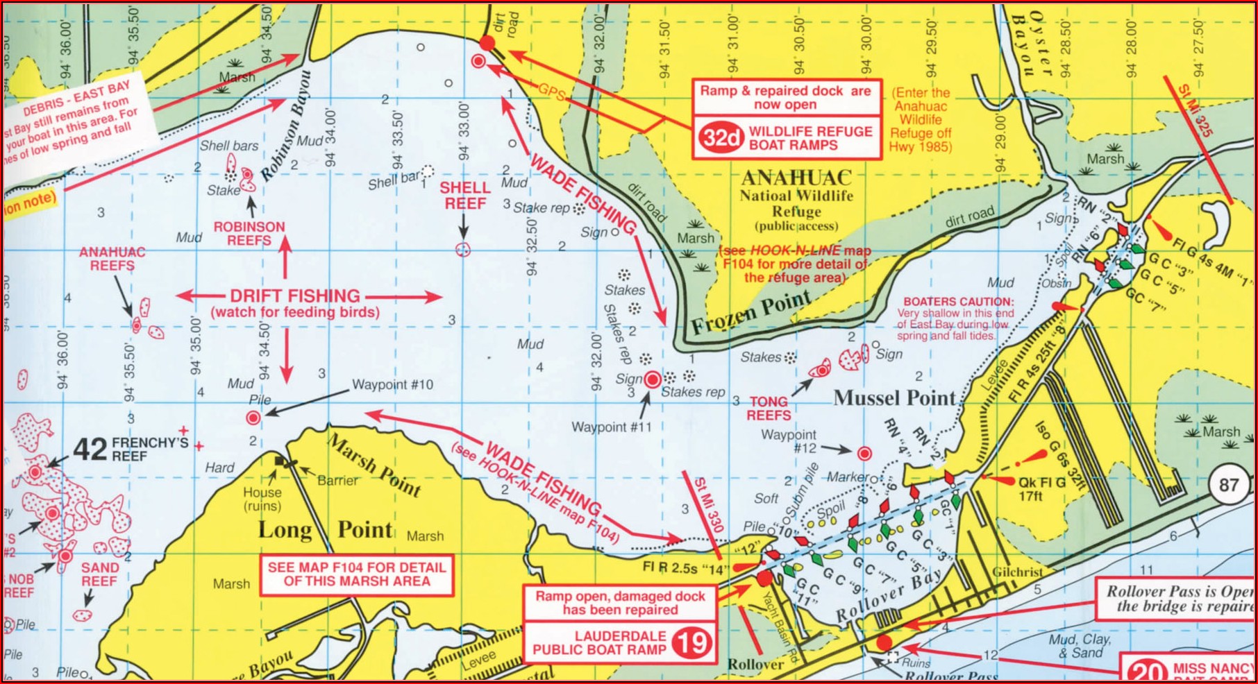South Texas Saltwater Fishing Maps
