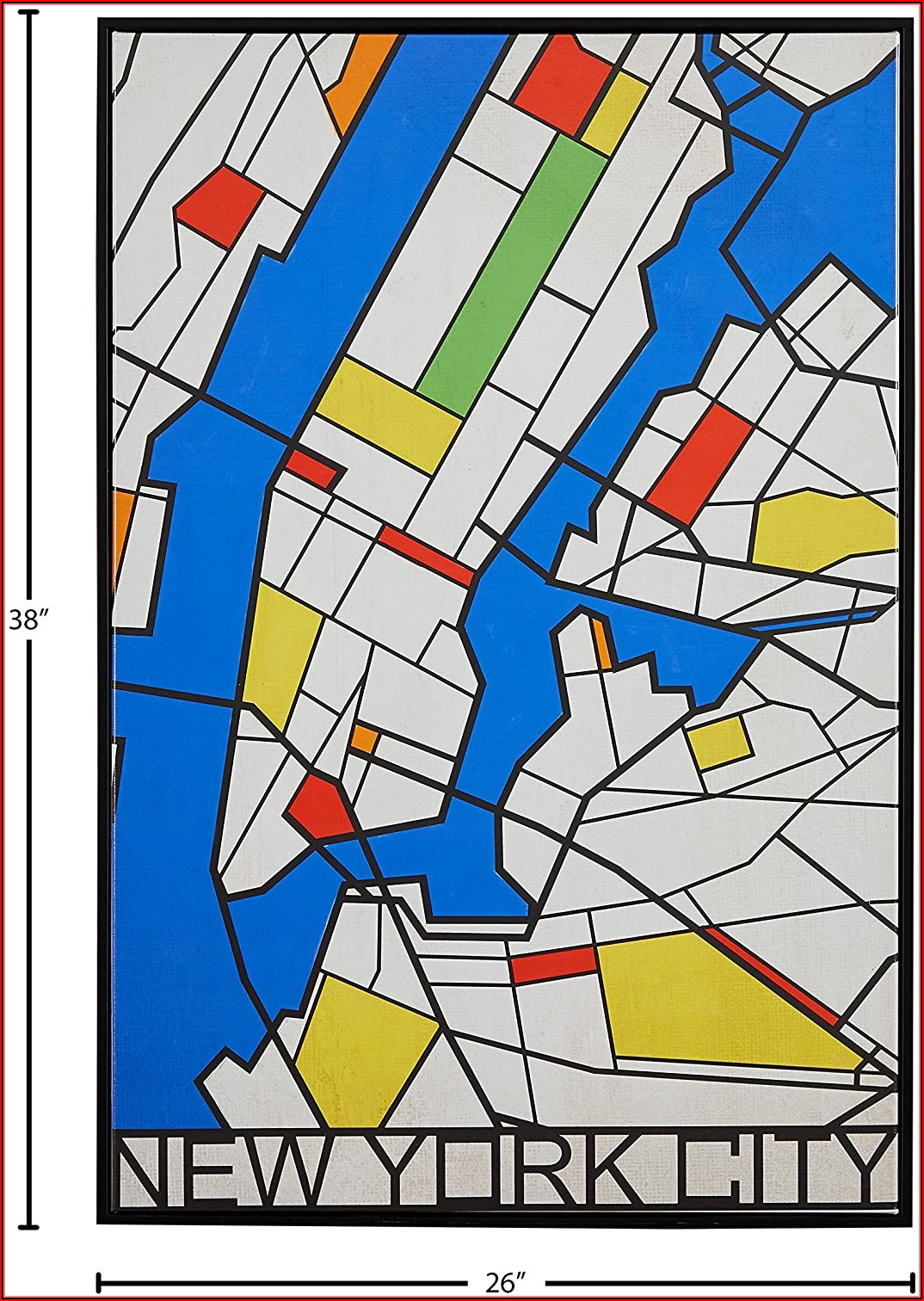Stained Glass Map Nyc