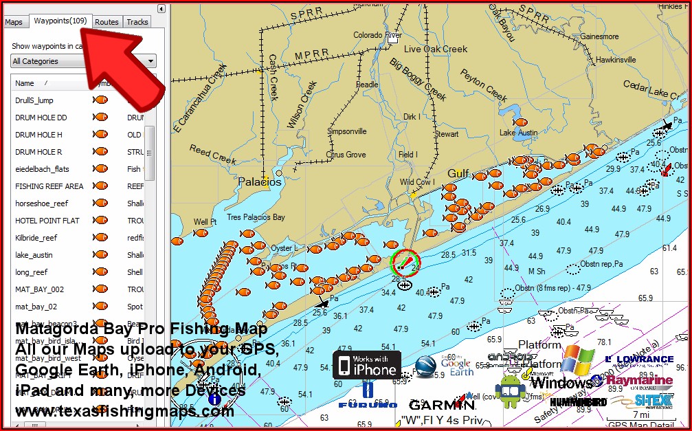 Texas Saltwater Fishing Maps