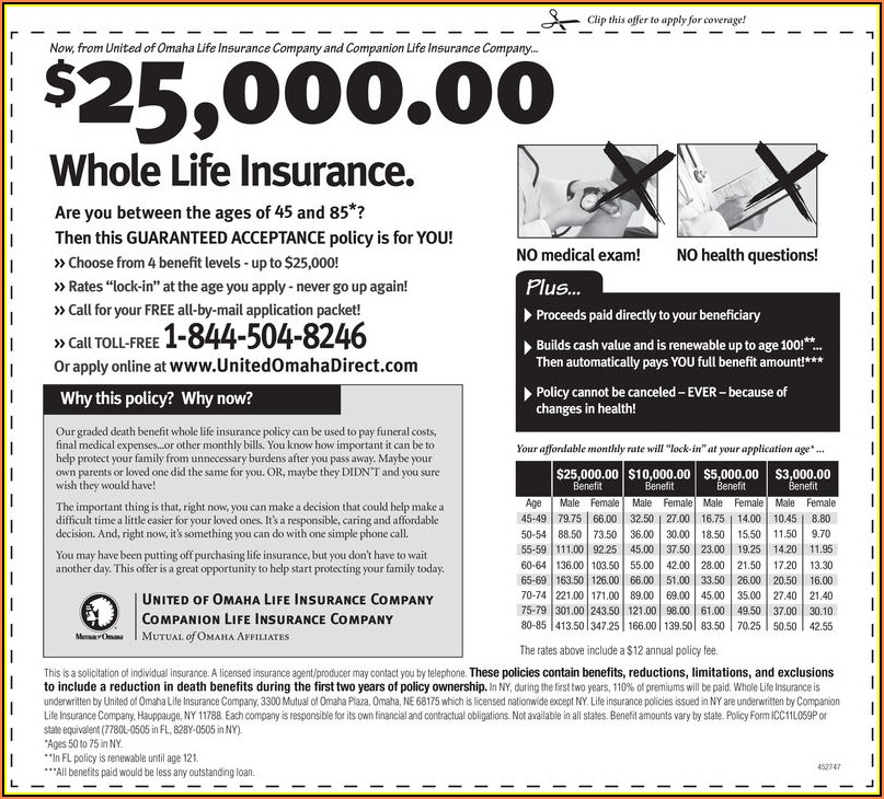 United Of Omaha Life Insurance Company Enrollment Form