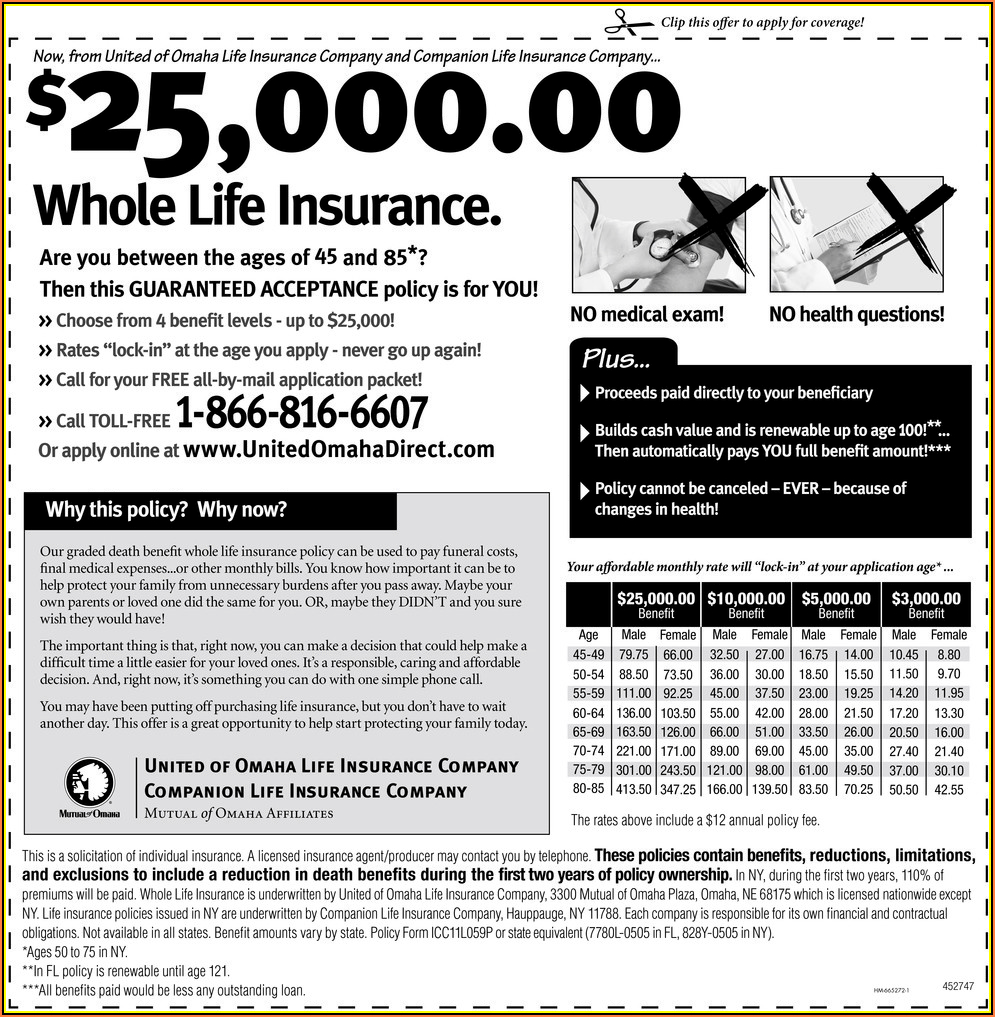 United Of Omaha Life Insurance Enrollment Form