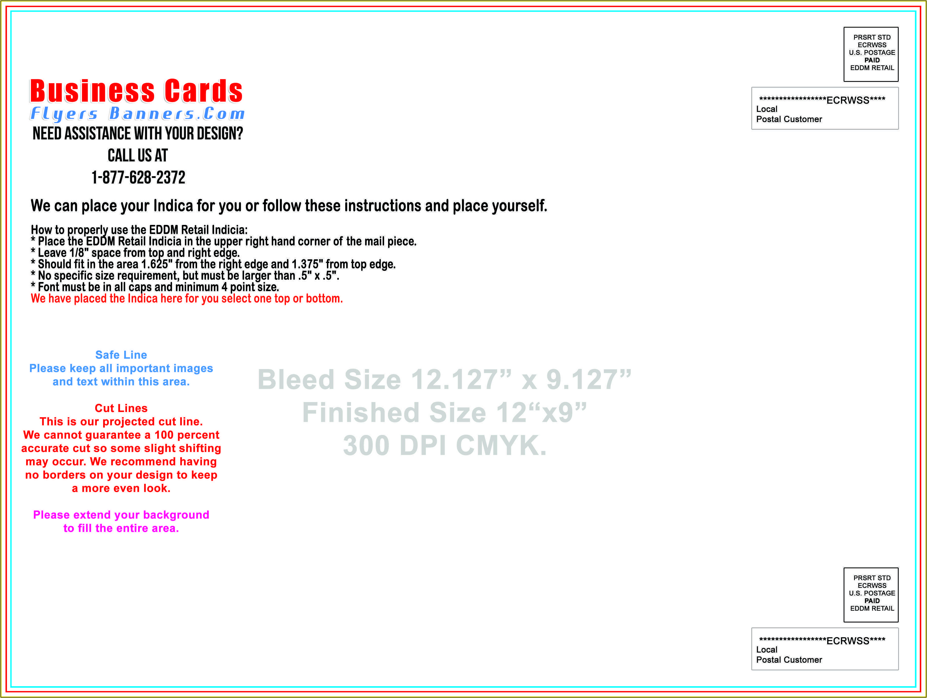 Eddm Postcard Template Usps Template 1 Resume Examples l6YNn54Y3z