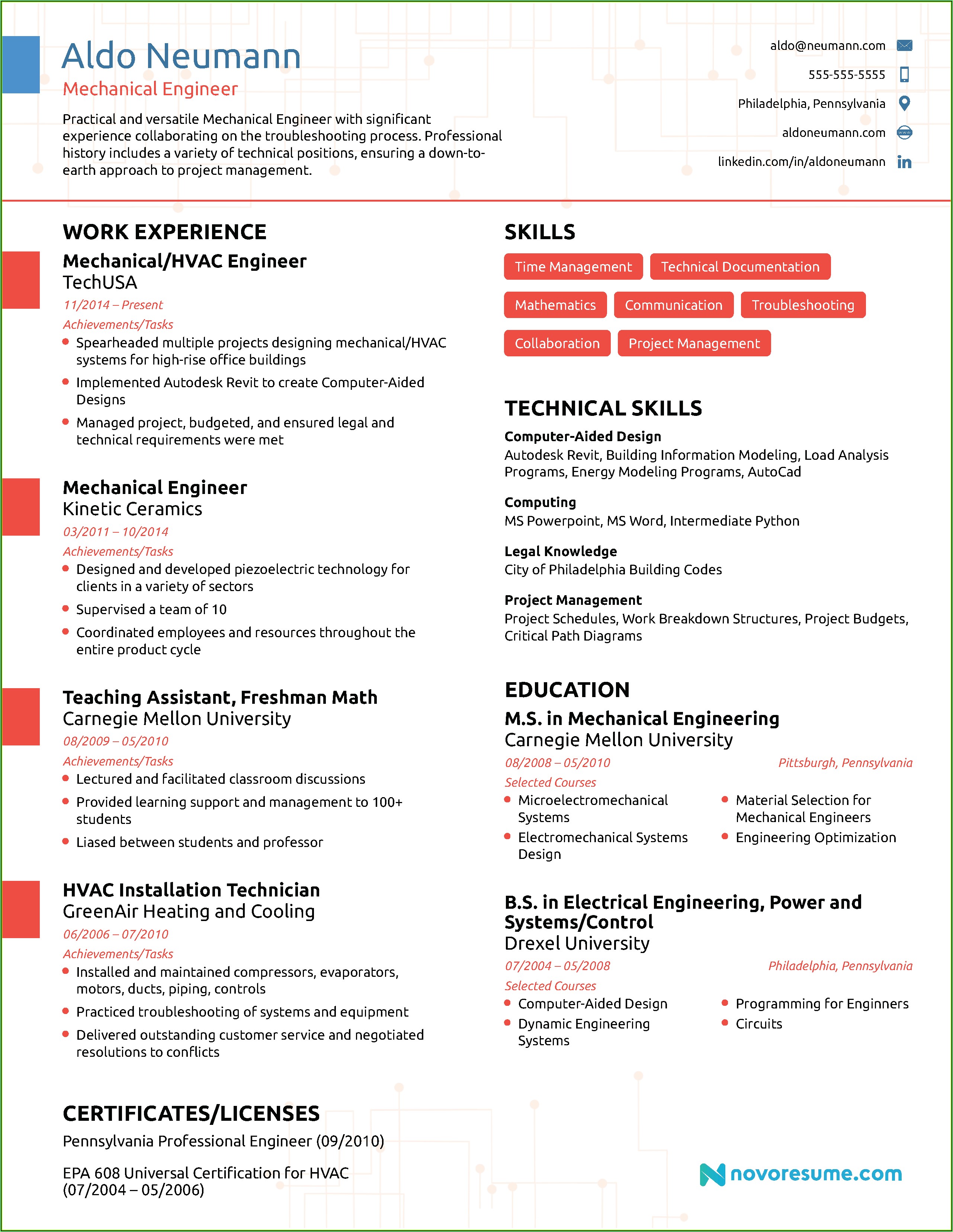 Resume Writing For Engineers