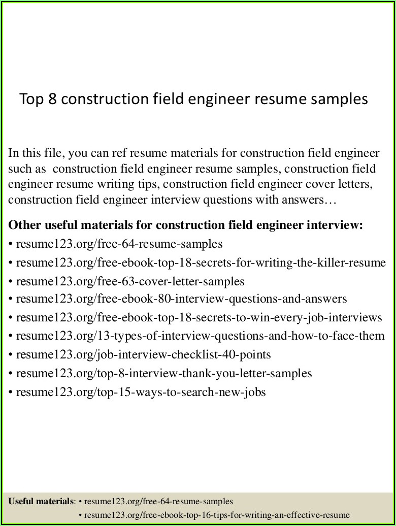 Resume Writing Tips For Engineers