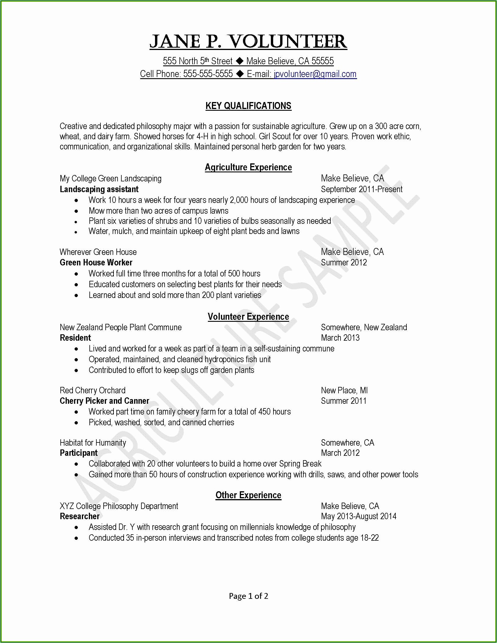 Sample Of Resume For Nurses In The Philippines