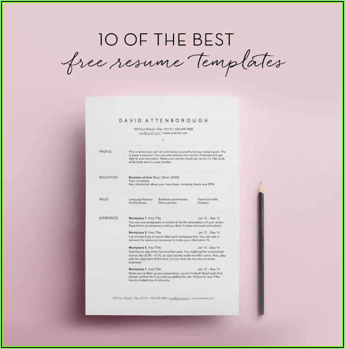 Simple Resume Format Pdf Download Free