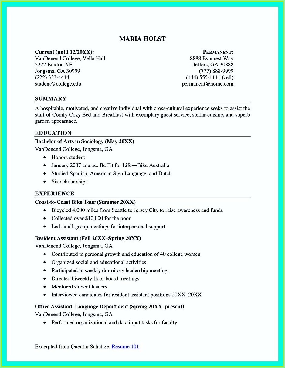 Step By Step Writing A Resume