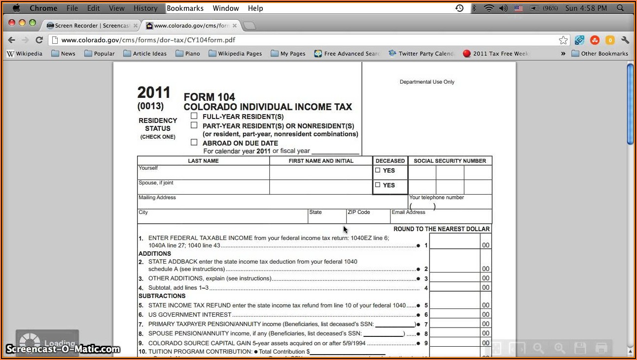 2017 Income Tax Printable Forms