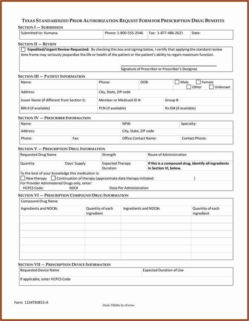 aarp health insurance prior authorization forms  form