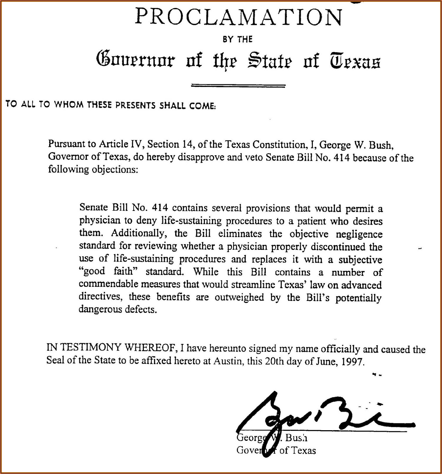 Advance Directives State Of Texas