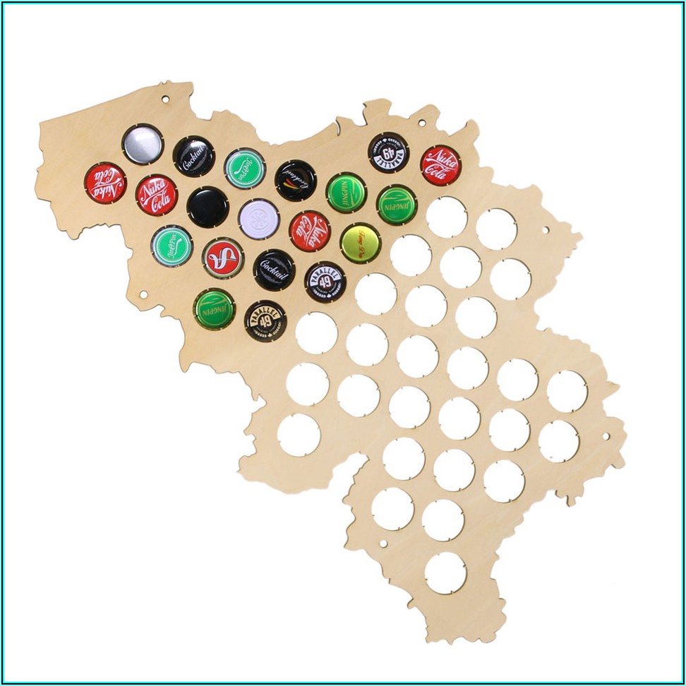 Belgium Beer Cap Map