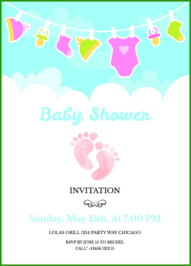 Free Baby Sprinkle Invitations Templates Pdf