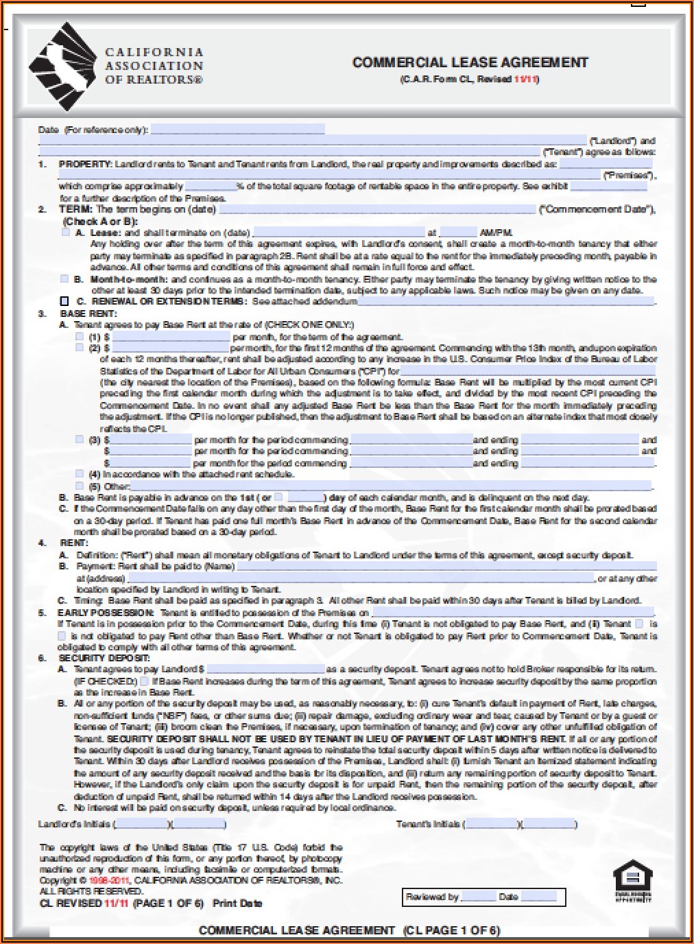 Free California Commercial Sublease Agreement Form Form Resume Examples kLYrxE126a