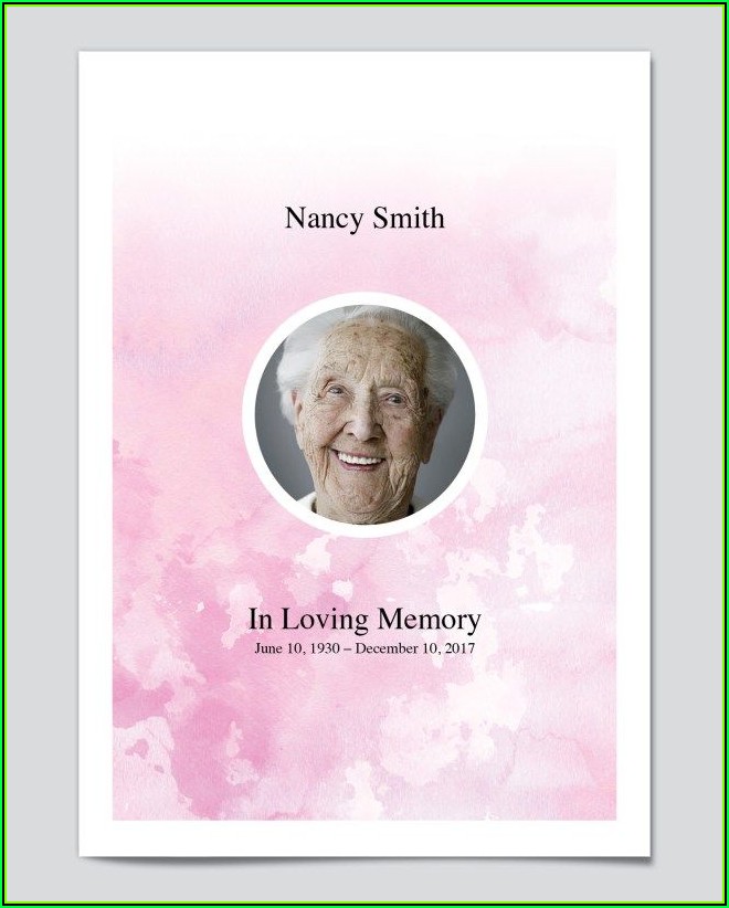 Free Funeral Programs Templates Downloads