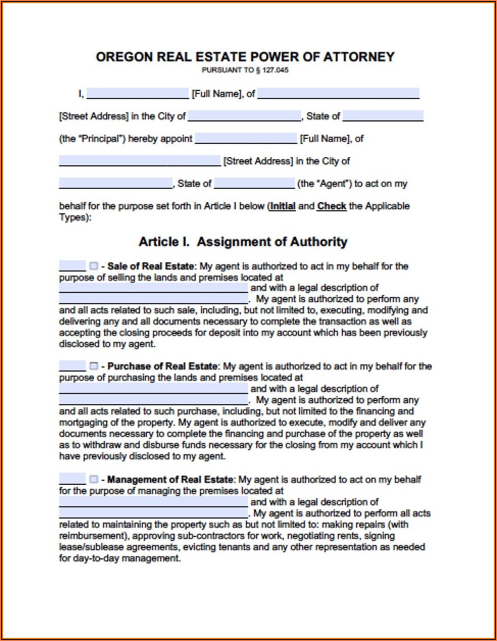 Free Oregon Real Estate Purchase Agreement Form
