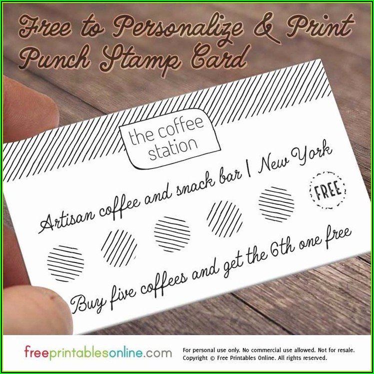 Free Punch Card Templates