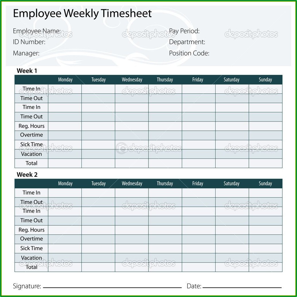 Free Timesheet Template Excel